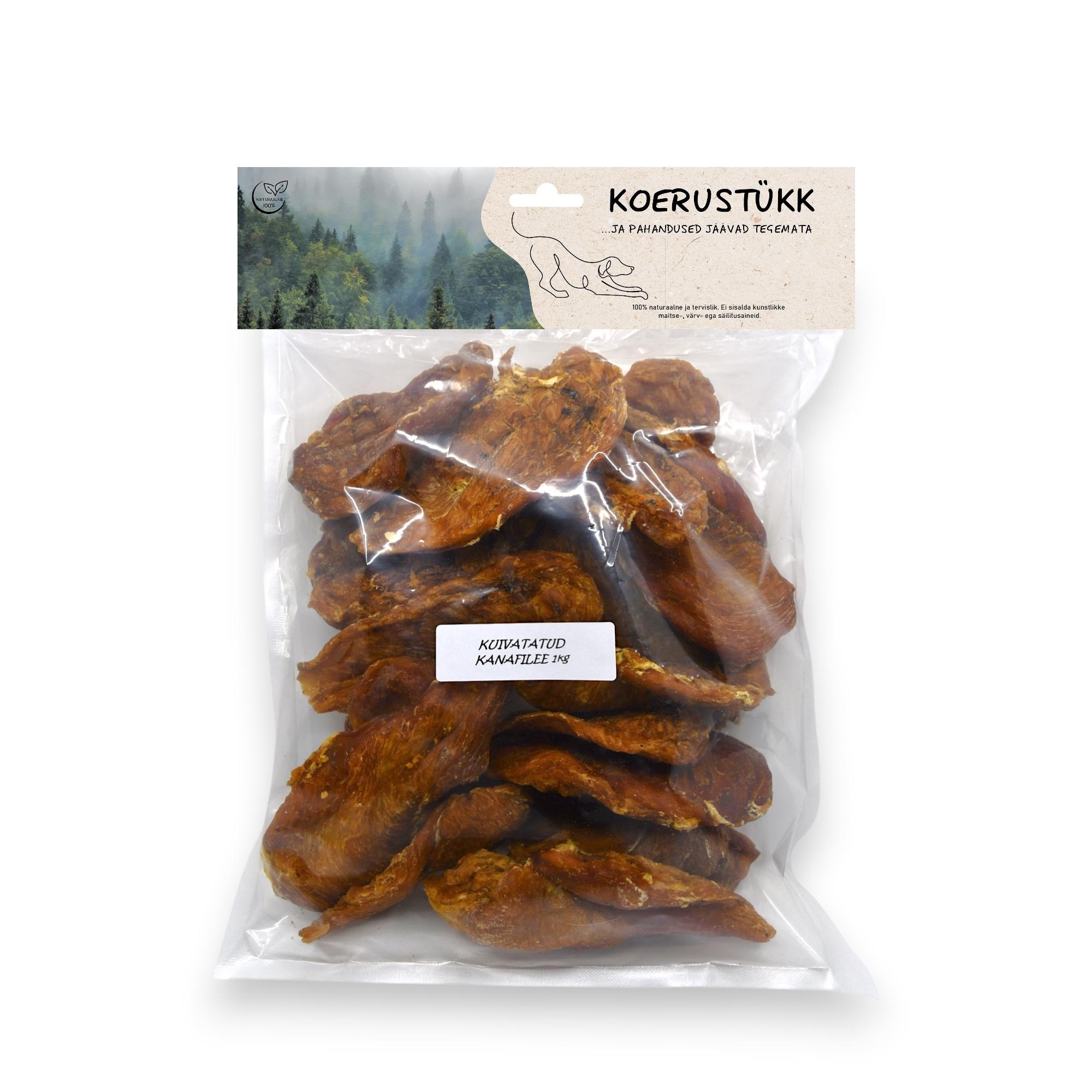 722777195399.jpg Koerustükk kuivatatud kanafilee koerale 1kg - Pilt 1