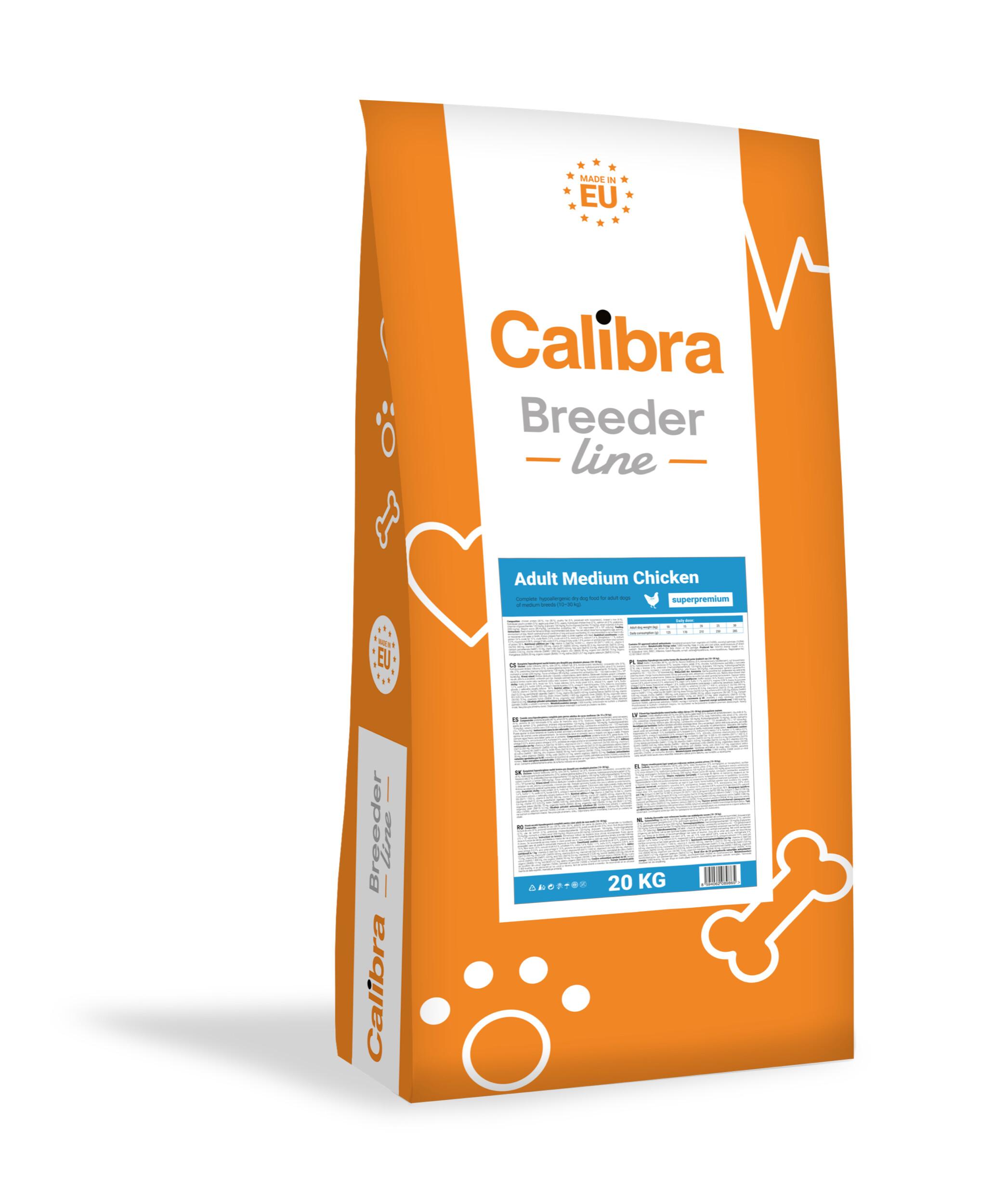 8594062089865.jpg Calibra Breeder Line Super Premium Adult Medium Chicken koeratoit 20kg - Pilt 1