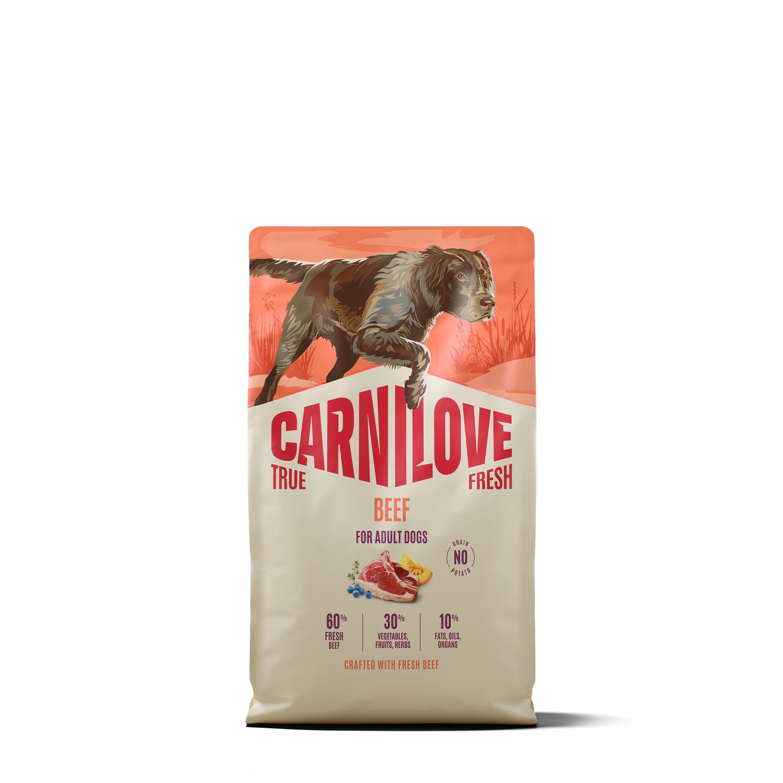 8595602581795.jpg Carnilove True Fresh Beef koeratoit 4kg - Pilt 1