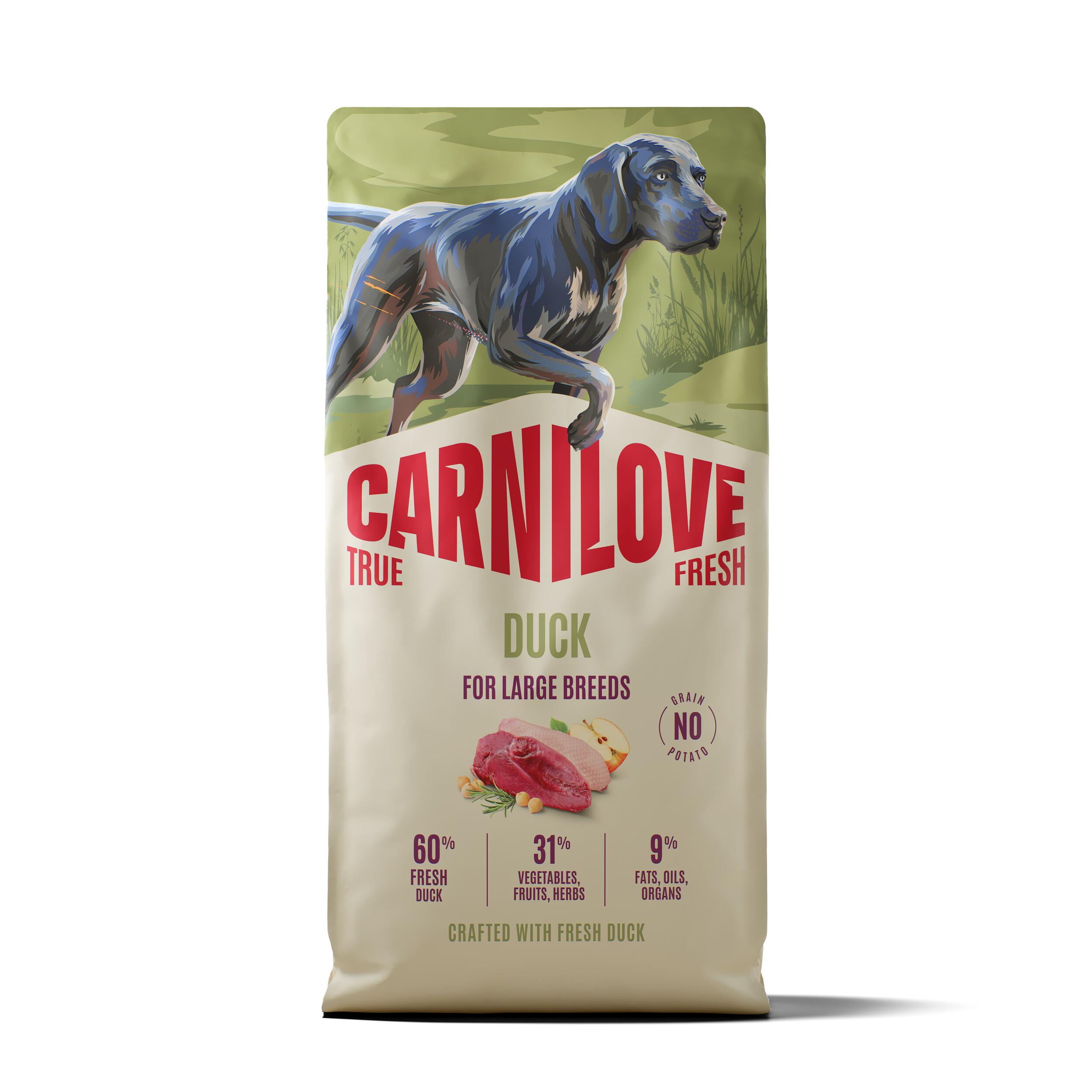 8595602581962.jpg Carnilove True Fresh Duck Large Breed koeratoit 12kg - Pilt 1