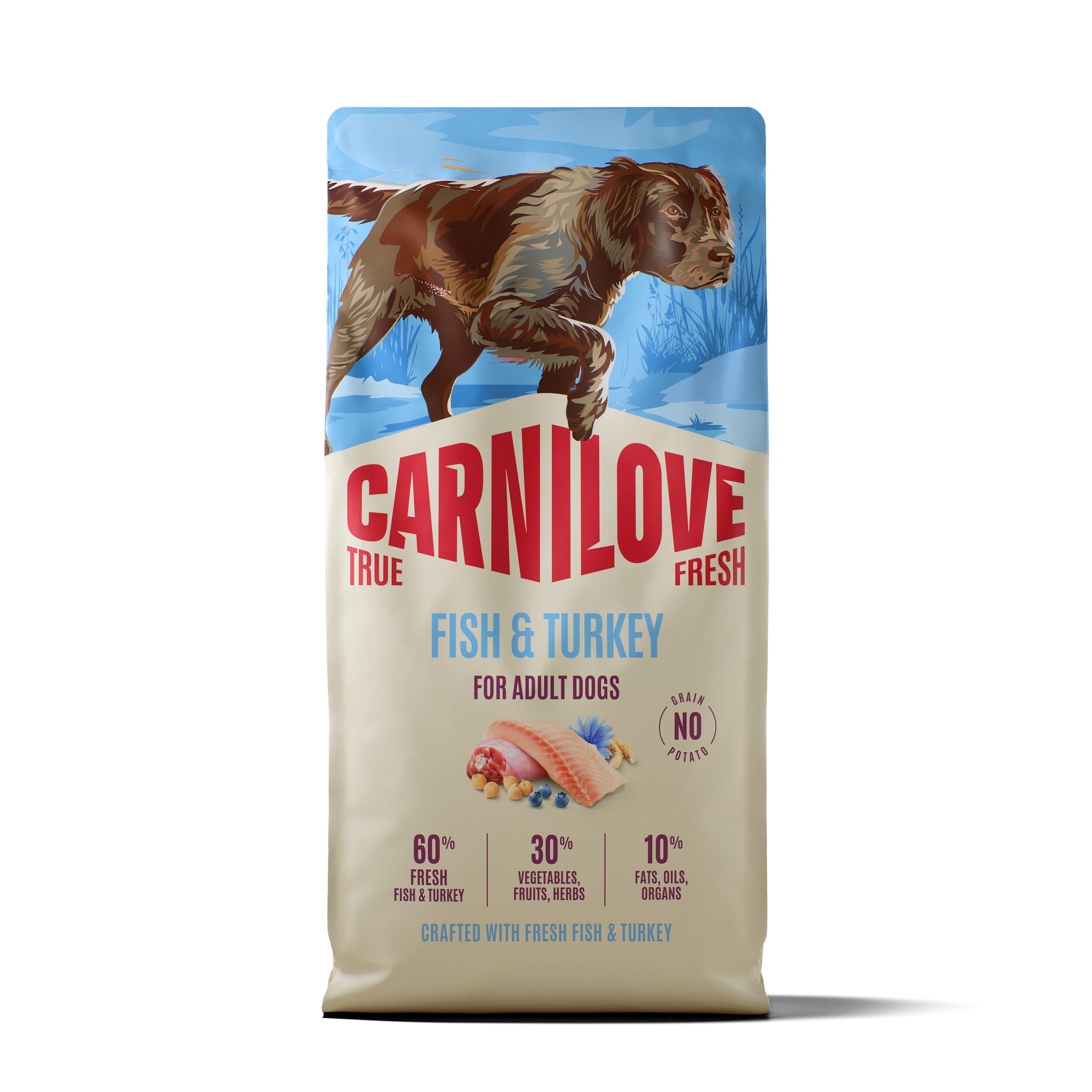 8595602582082.jpg Carnilove True Fresh Fish & Turkey Adult koeratoit 12kg - Pilt 1