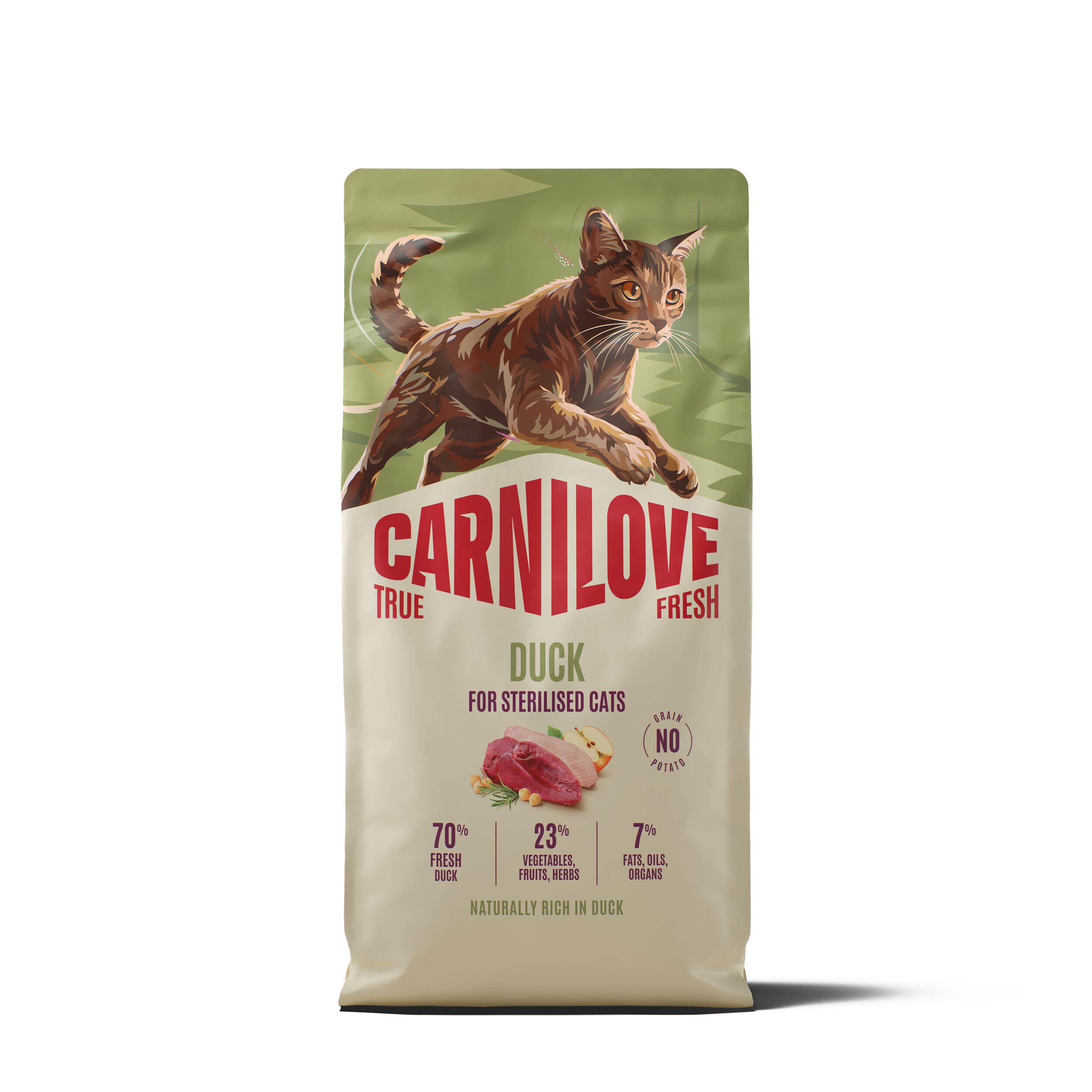 8595602582372.jpg Carnilove True Fresh Duck Adult Sterilised kassitoit 6kg - Pilt 1