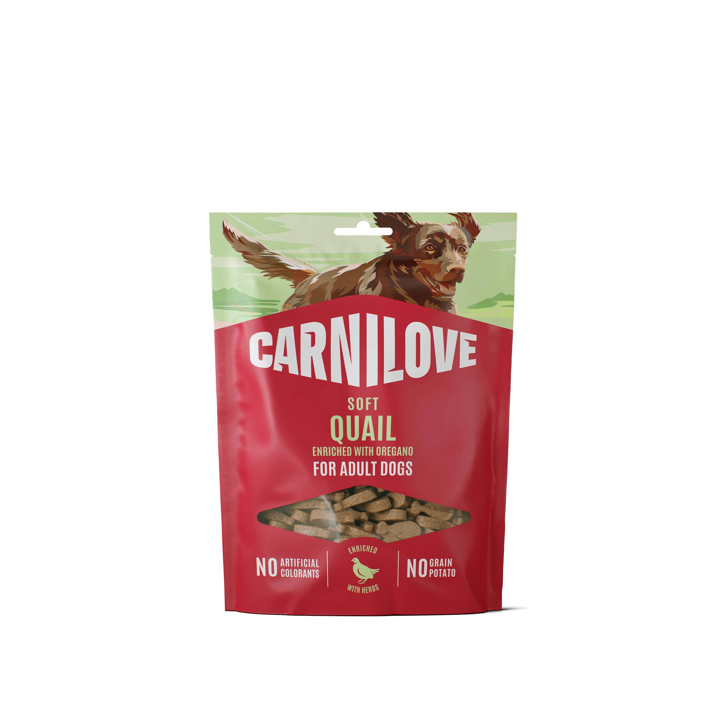 8595602582655.jpg Carnilove Quail with Oregano maiused koerale 200g - Pilt 1