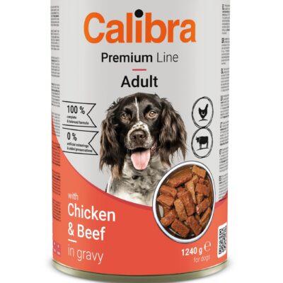 Calibra Premium Chicken & Beef konserv koertele 1240g